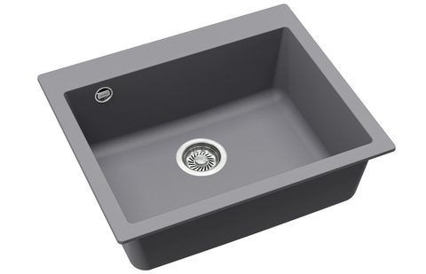 Granitový dřez HELIKA SQS101 – SIMPLEX – barva Alumetalíza (šedá)