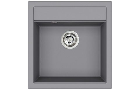Granitový dřez HELIKA SQT100 – TESA – barva Alumetalíza (šedá)