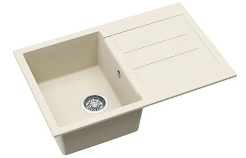 Granitový dřez HELIKA SQT101 – TESA – barva Mandlová