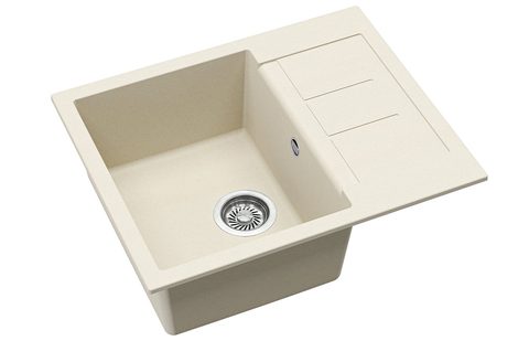 Granitový dřez HELIKA SQT102 – TESA – barva Mandlová