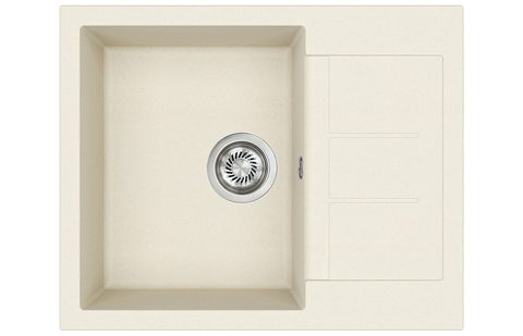 Granitový dřez HELIKA SQT102 – TESA – barva Mandlová