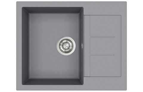 Granitový dřez HELIKA SQT102 – TESA – barva Alumetalíza (šedá)