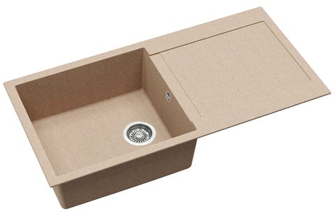 Granitový dřez HELIKA SQT103 – TESA PLUS – barva Béžová