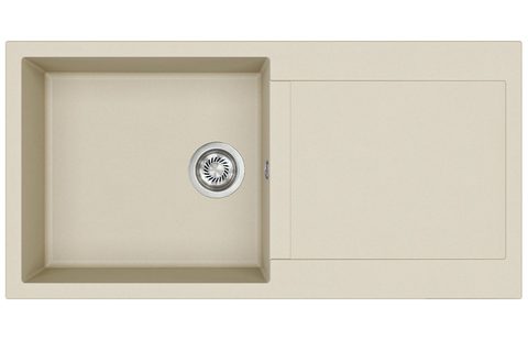 Granitový dřez HELIKA SQT103 – TESA PLUS – barva Silica (světle šedá)