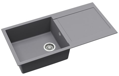 Granitový dřez HELIKA SQT103 – TESA PLUS – barva Alumetalíza (šedá)