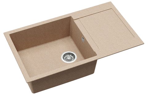 Granitový dřez HELIKA SQT104 – TESA PLUS – barva Béžová