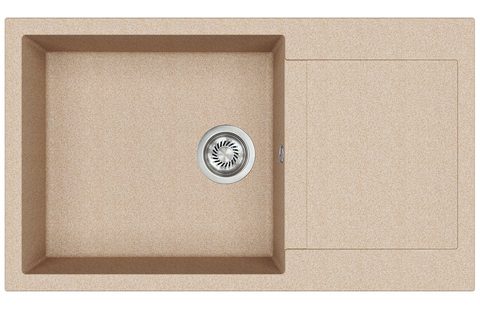 Granitový dřez HELIKA SQT104 – TESA PLUS – barva Béžová
