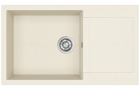 Granitový dřez HELIKA SQT104 – TESA PLUS – barva Mandlová