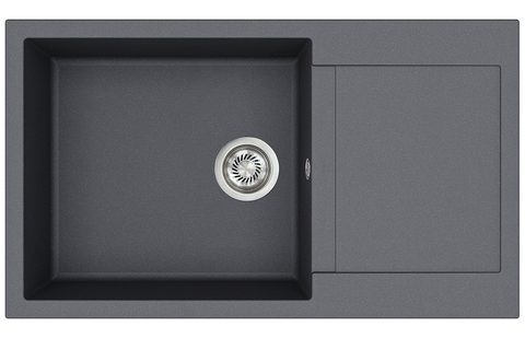 Granitový dřez HELIKA SQT104 – TESA PLUS – barva Grafit