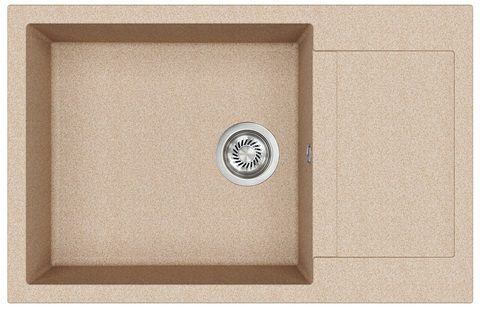 Granitový dřez HELIKA SQT105 – TESA PLUS – barva Béžová