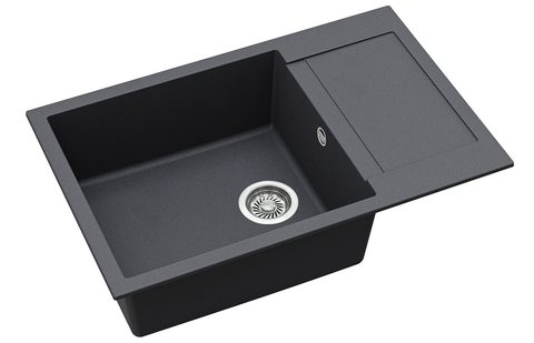 Granitový dřez HELIKA SQT105 – TESA PLUS – barva Grafit