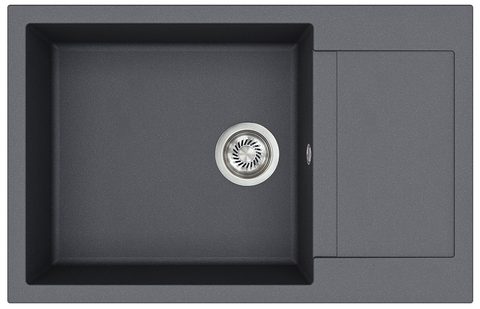 Granitový dřez HELIKA SQT105 – TESA PLUS – barva Grafit
