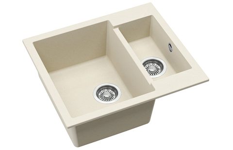 Granitový dřez HELIKA SQT150 – TESA – barva Mandlová