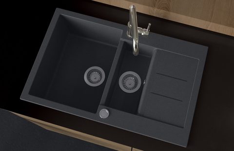 Granitový dřez HELIKA SQT151 – TESA – pohled 3
