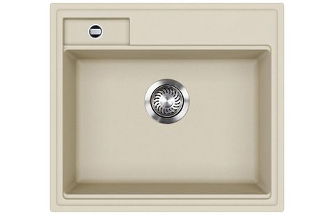 Granitový dřez HELIKA SQU100 – QUADRO – barva Silica (světle šedá)