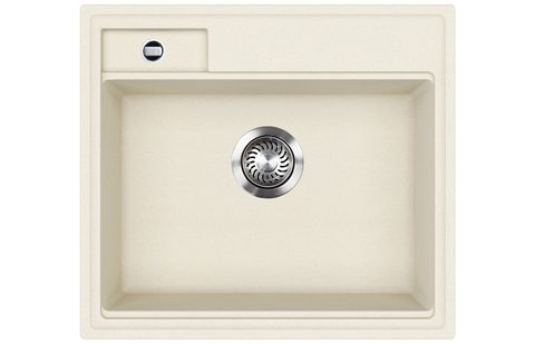 Granitový dřez HELIKA SQU100 – QUADRO – barva Mandlová