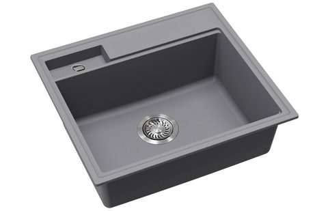 Granitový dřez HELIKA SQU100 – QUADRO – barva Alumetalíza (šedá)