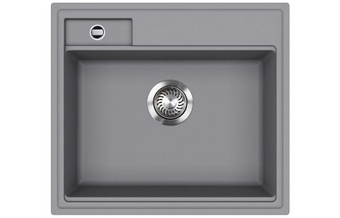 Granitový dřez HELIKA SQU100 – QUADRO – barva Alumetalíza (šedá)