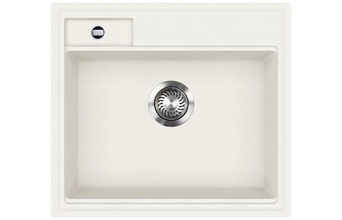 Granitový dřez HELIKA SQU100 – QUADRO – barva Alba (bílá)