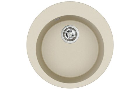 Granitový dřez HELIKA SR100 – CLARUS – barva Silica (světle šedá)
