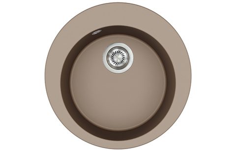 Granitový dřez HELIKA SR100 – CLARUS – barva Mocha (teplá hnědá)