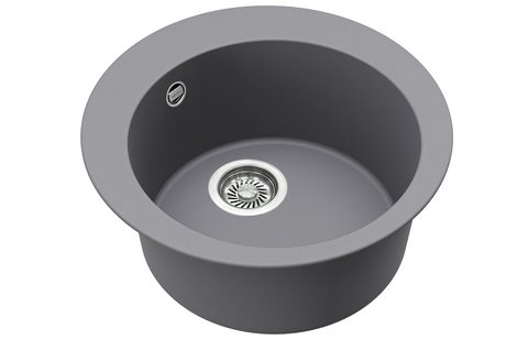 Granitový dřez HELIKA SR100 – CLARUS – barva Alumetalíza (šedá)