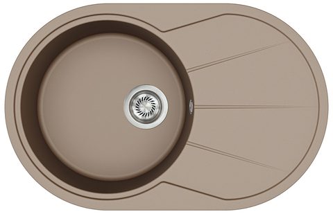 Granitový dřez HELIKA SR101 – CLARUS – barva Mocha (teplá hnědá)