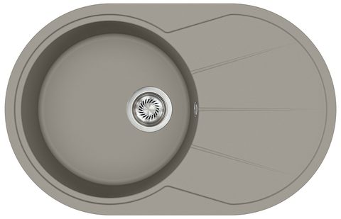 Granitový dřez HELIKA SR101 – CLARUS – barva Argent (stříbrošedá)