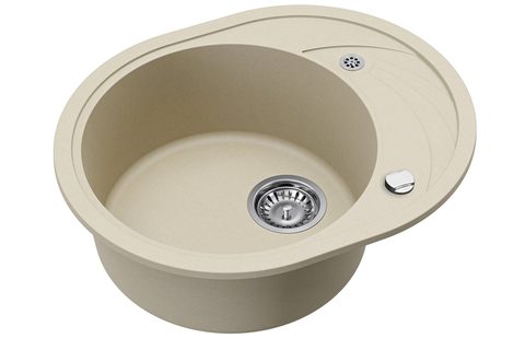 Granitový dřez HELIKA SR102 – CLARUS – barva Silica (světle šedá)