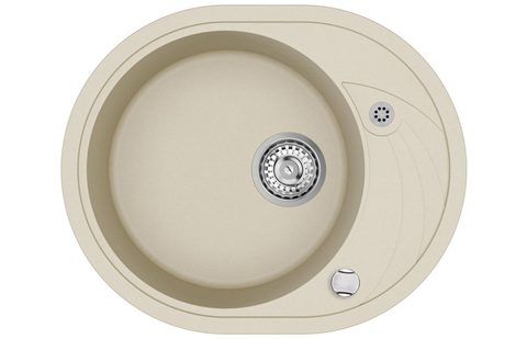 Granitový dřez HELIKA SR102 – CLARUS – barva Silica (světle šedá)