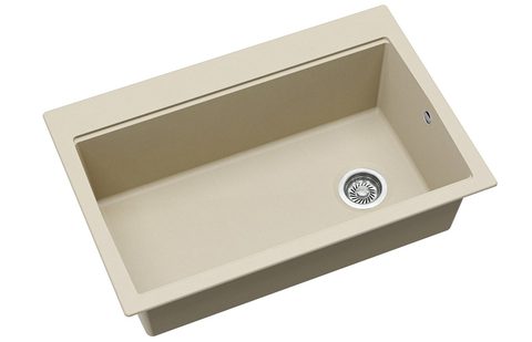 Granitový dřez HELIKA TQL100 – barva Silica (světle šedá)