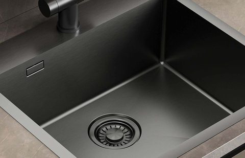 Nerezový dřez HELIKA AIR100N – AIRA – barva Grafit PVD