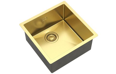 Nerezový dřez HELIKA NOVA100X – NOVA – barva Zlatá PVD