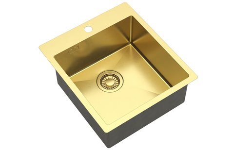 Nerezový dřez HELIKA TERRA100X – TERRA – barva Zlatá PVD