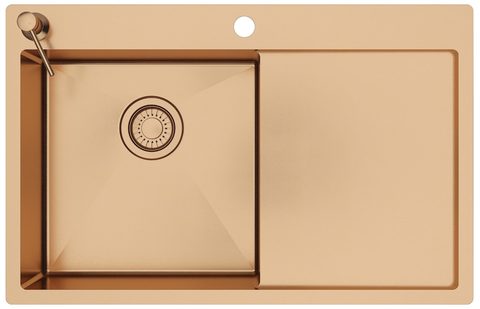 Nerezový dřez HELIKA TERRA101N-L|R – TERRA – barva Měď PVD