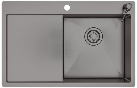 Nerezový dřez HELIKA TERRA101N-L|R – TERRA – barva Grafit PVD